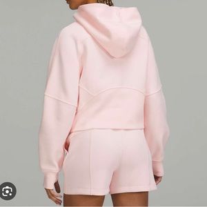 Retired, rare lululemon strawberry milkshake half zip scuba hoodie xs/s like new